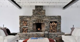 Scandinavian Fireplace To Rock