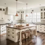 Vintage Farmhouse Style Kitchen Island