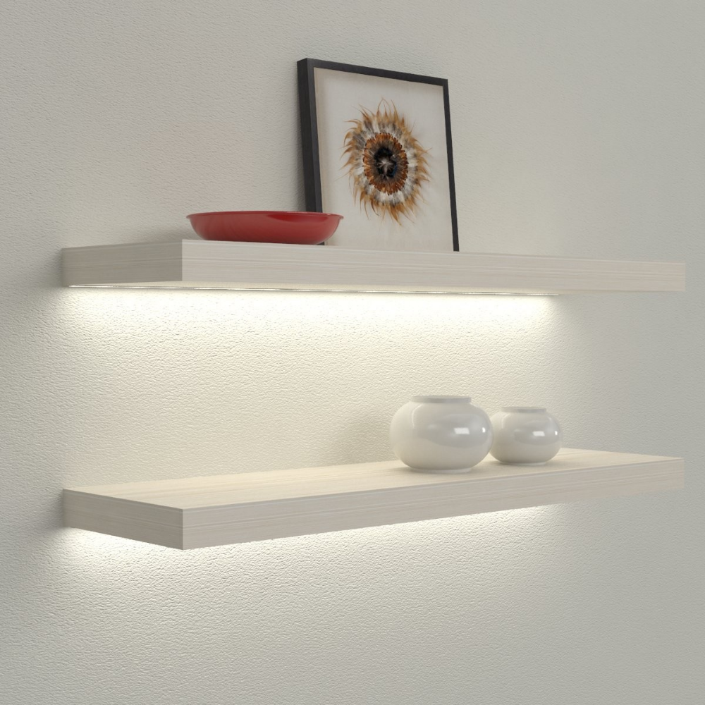 Wall Light Shelf : Elegant Wall Light Shelf Adds Style and Function to Any Room