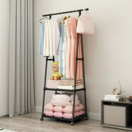 Wheeled Coat Racks Portable Storage Solutions for Hanging Clothing