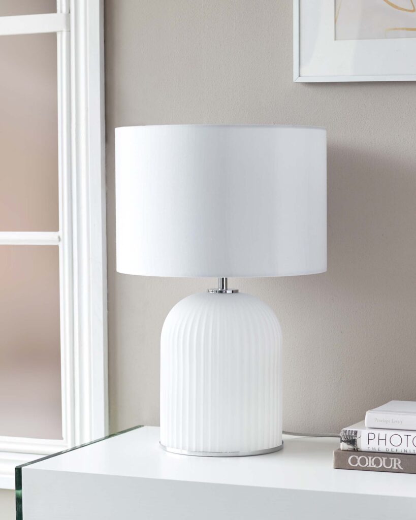 White Bedside Lamp