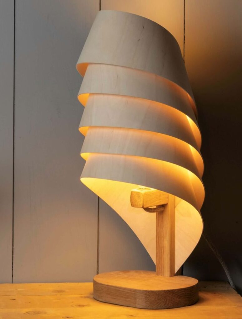 White Wooden Lamp