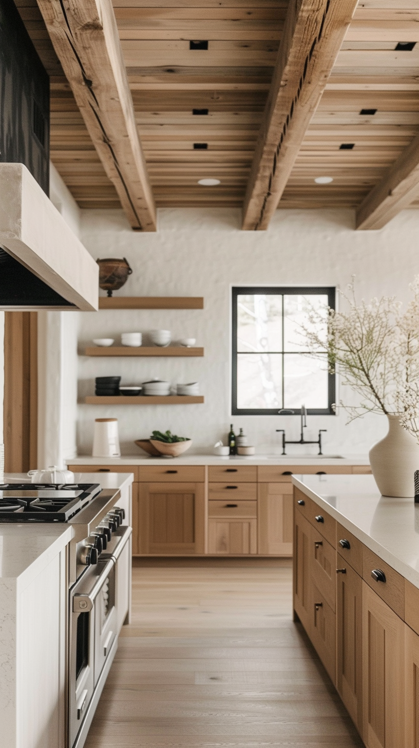 Wood Kitchen Rustic and Warm Theme for Your Cooking Space