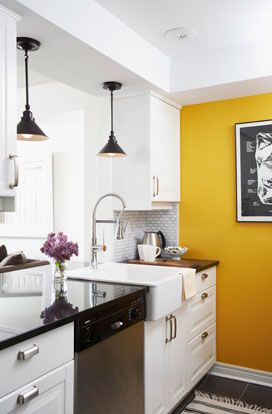 Yellow Accent Kitchens Bright and Cheerful Kitchen Design Ideas for Adding a Pop of Color to Your Space