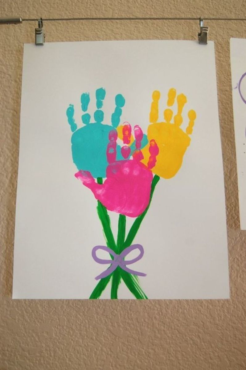 Handprint Flowers Create Beautiful Floral Artwork Using Your Hands