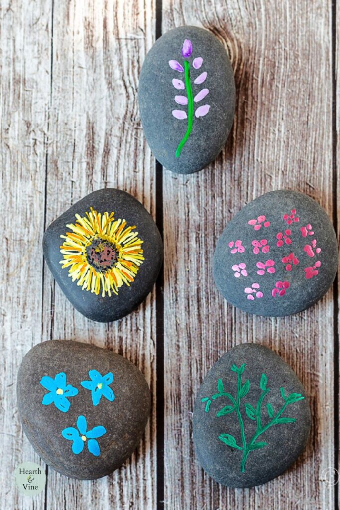 Rock Painting Flowers