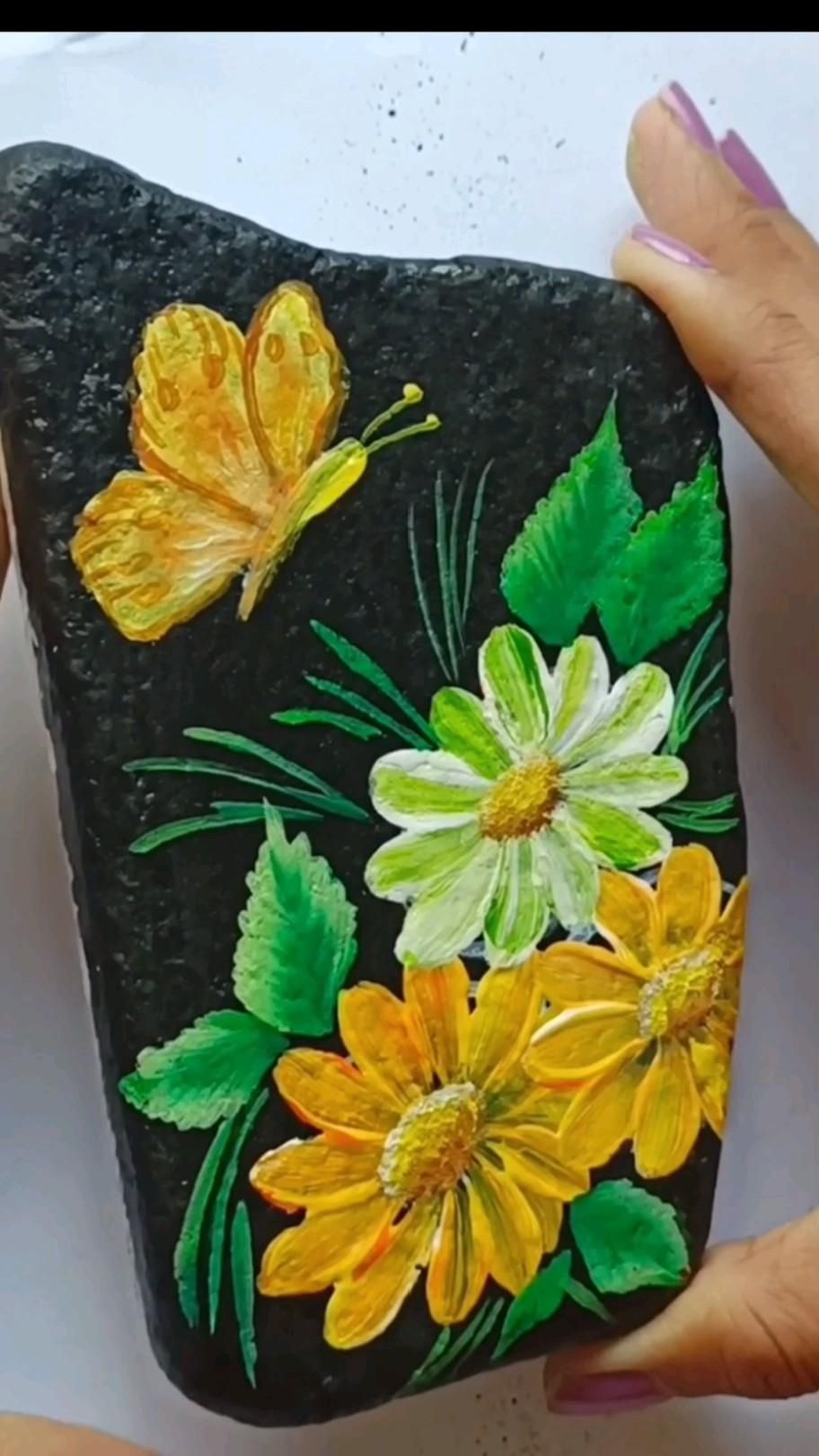 Rock Painting Flowers “Rockin’ Blooms: How to Transform Rocks into Beautiful Flower Paintings”