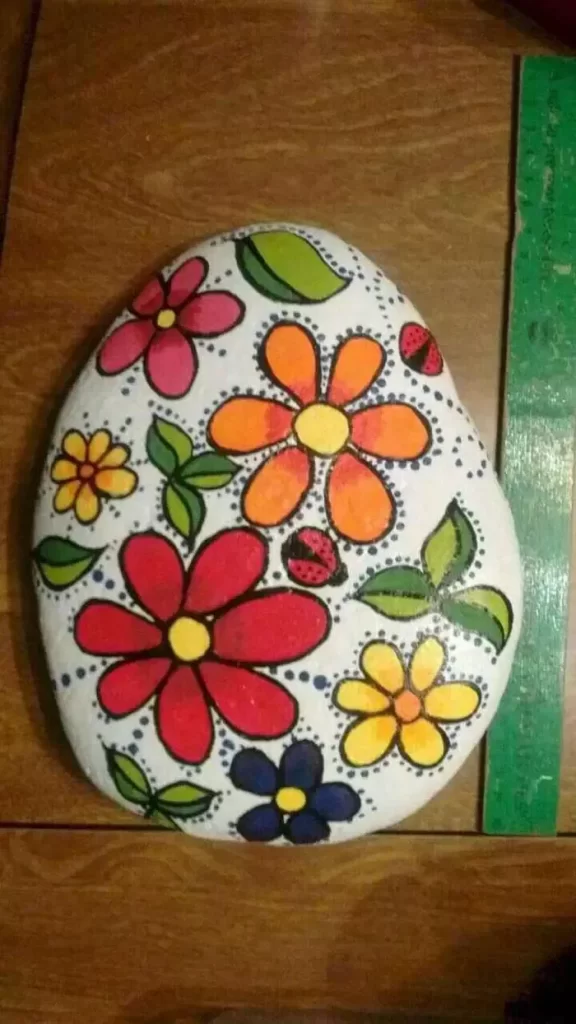 Rock Painting Flowers