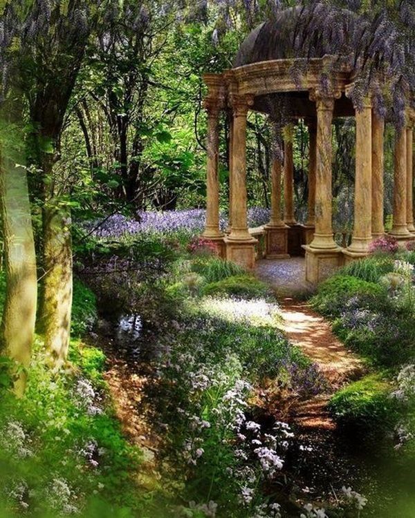 Secret Garden Mysterious Sanctuary of Blossoms and Whispers in the Shadow