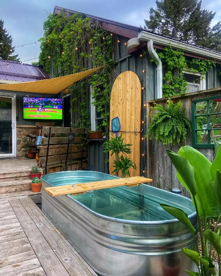 Stock Tank Pool Ideas Backyards Create a Stunning Oasis with These Backyard Stock Tank Pool Designs