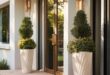 Tall Planters Front Door