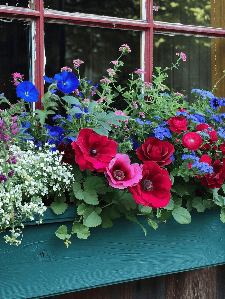 Window Box Flowers Enhance Your Home’s Exterior with Beautiful Blooms in Small Containers