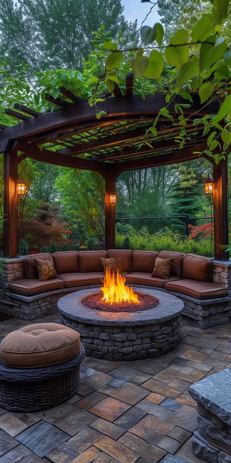 fire pit garden