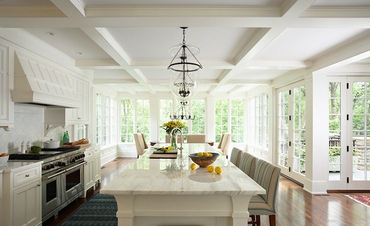 Coffered Ceiling Kitchen – Traditional – kitchen – Susan Gilmore Photography