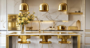 Kitchen design with gold accents: Adding a touch of luxury