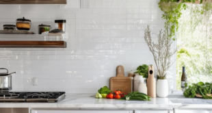 Kitchen design with white backsplash: A Clean Canvas for Culinary Creativity