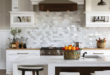 Kitchen design with tile backsplash: Enhancing form and function
