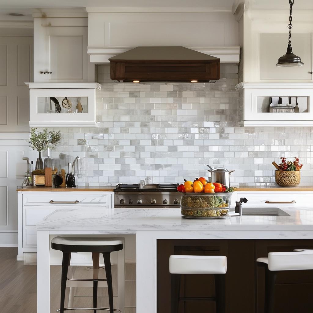 Kitchen design with tile backsplash: Enhancing form and function
