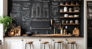 Kitchen design with chalkboard wall: The perfect blend of style and functionality
