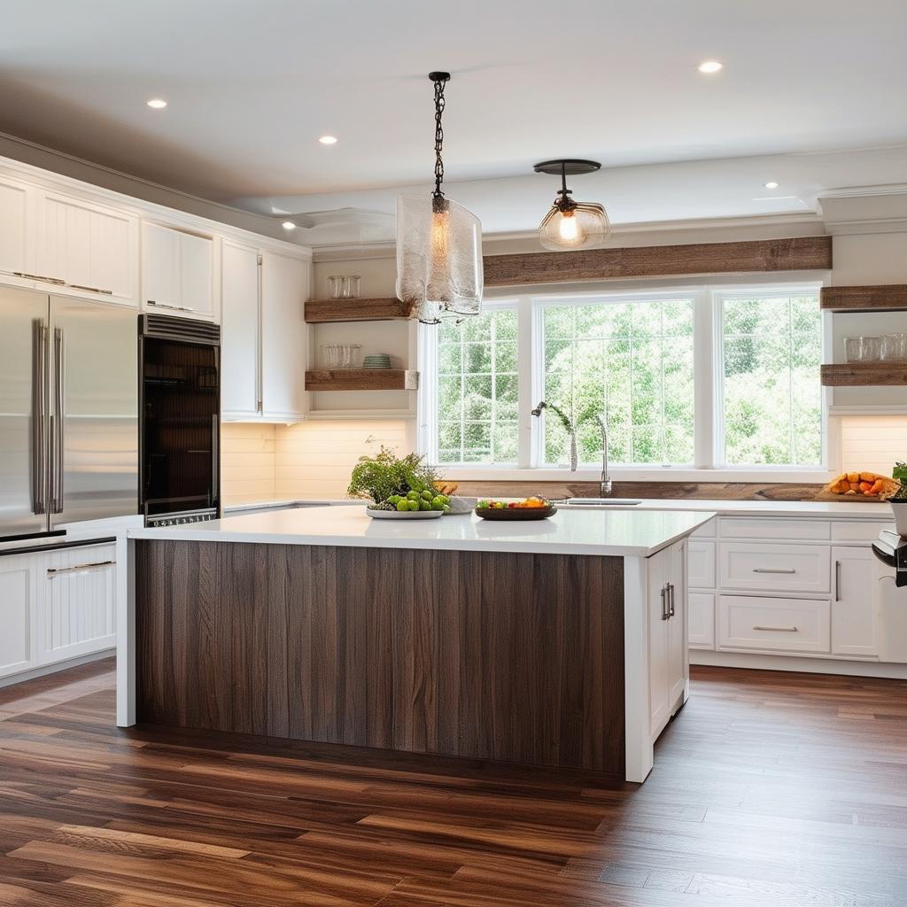 Kitchen design with hardwood floors: Nailing the Perfect Blend