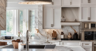 Kitchen design with marble countertops: A timeless touch of elegance
