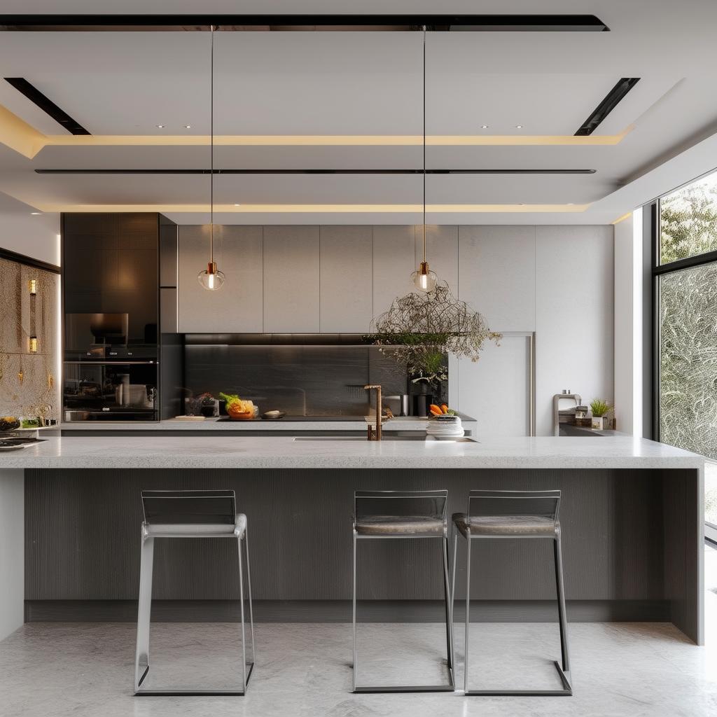Kitchen design with modern touch, sleek and chic transformations