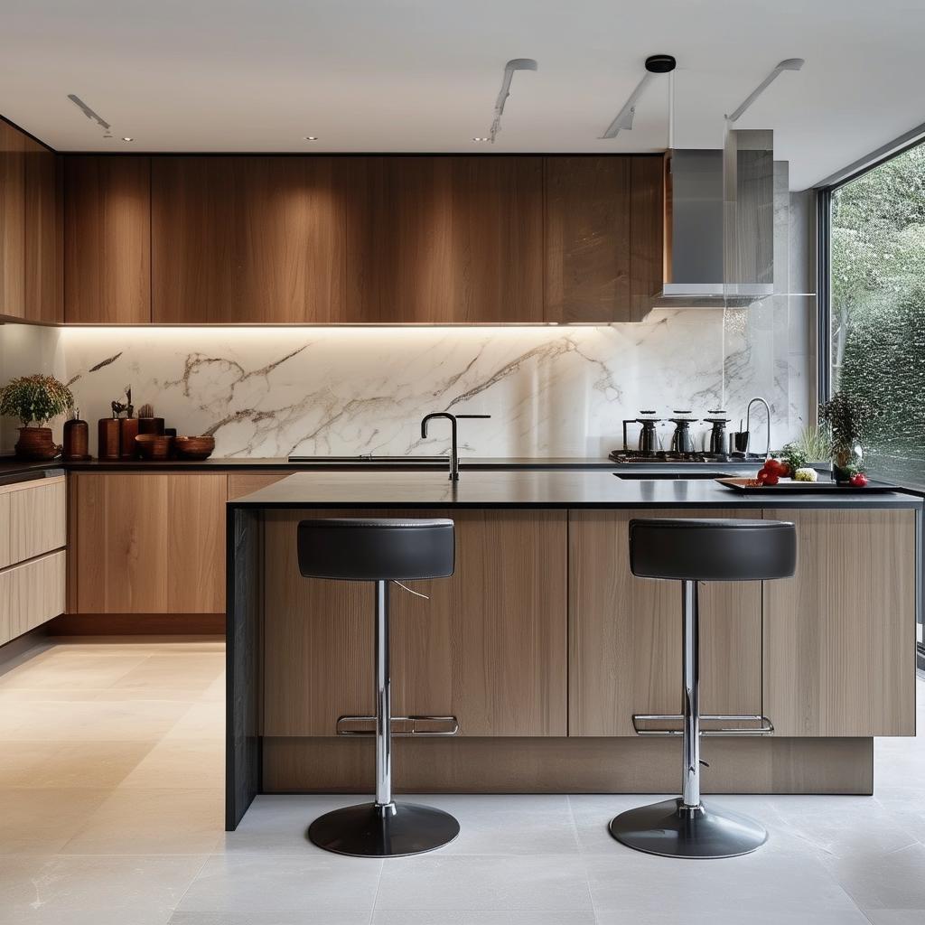 Kitchen design with peninsula: Maximizing space and functionality