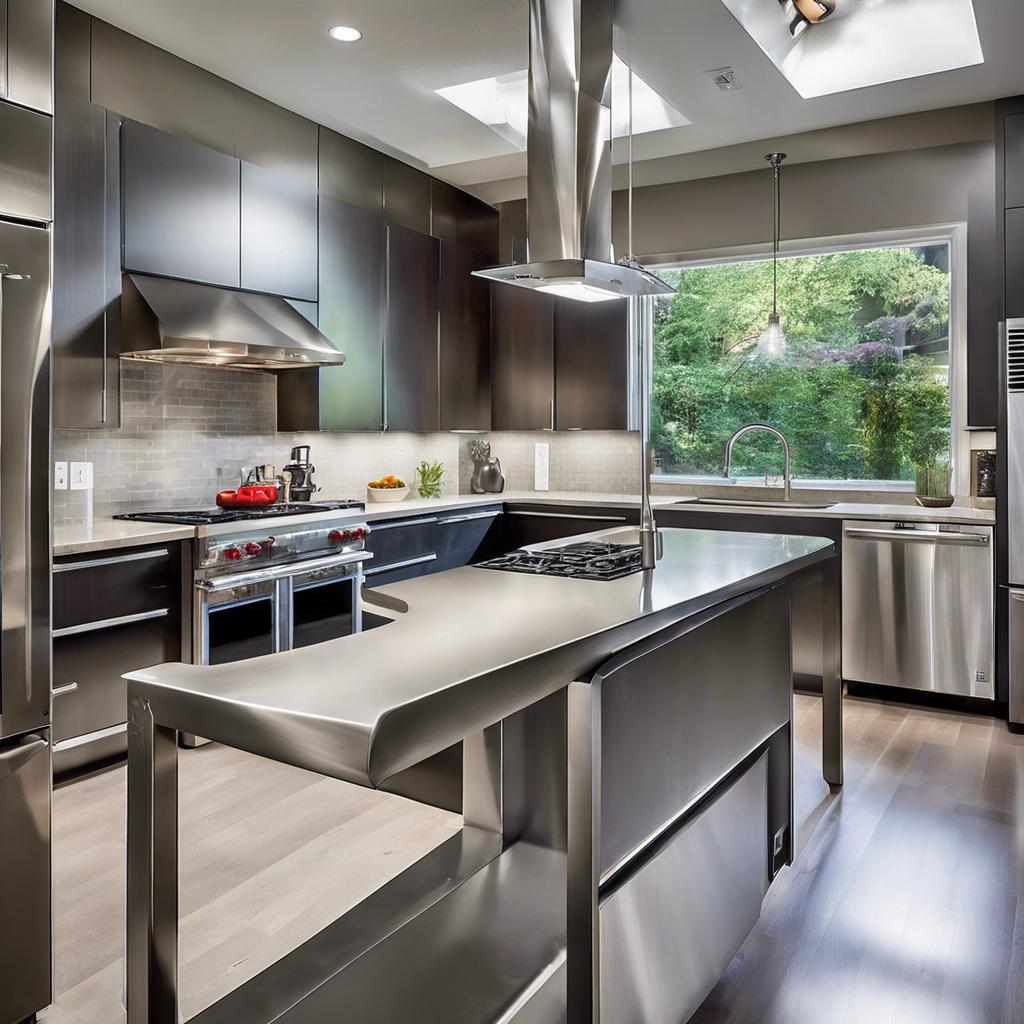 Kitchen design with stainless steel appliances: A sleek and modern touch