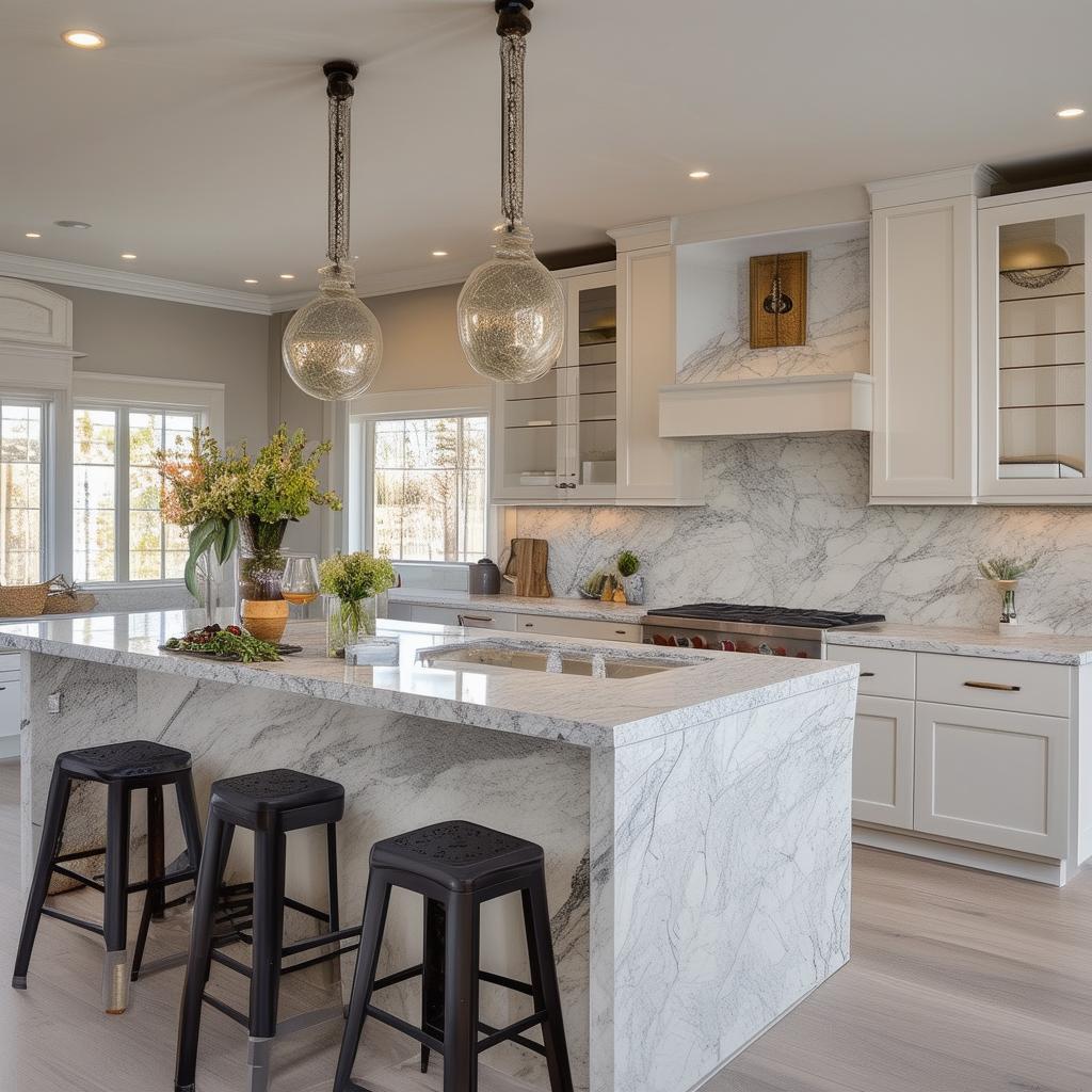 Kitchen design with stone countertops: Elevate your space with timeless elegance
