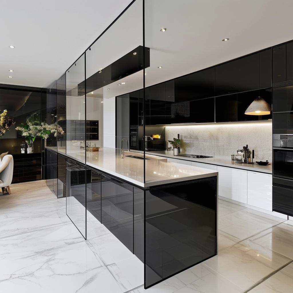 1. Stylish and Functional: Incorporating Glass Cabinets ‍in a Modern Kitchen Design