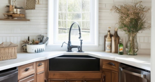 A Twist on Traditional Kitchen Layouts: The Corner Sink Design