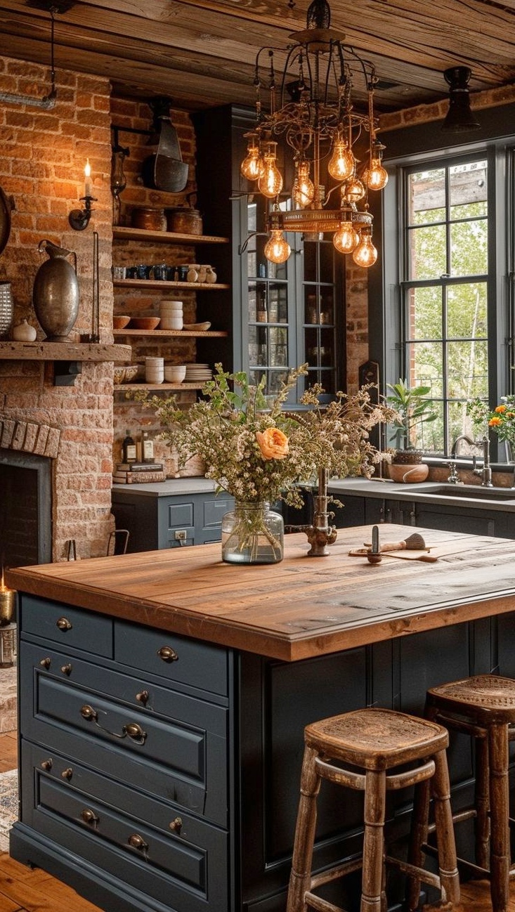 Rustic Elegance: Brightening Up the Farmhouse Kitchen
