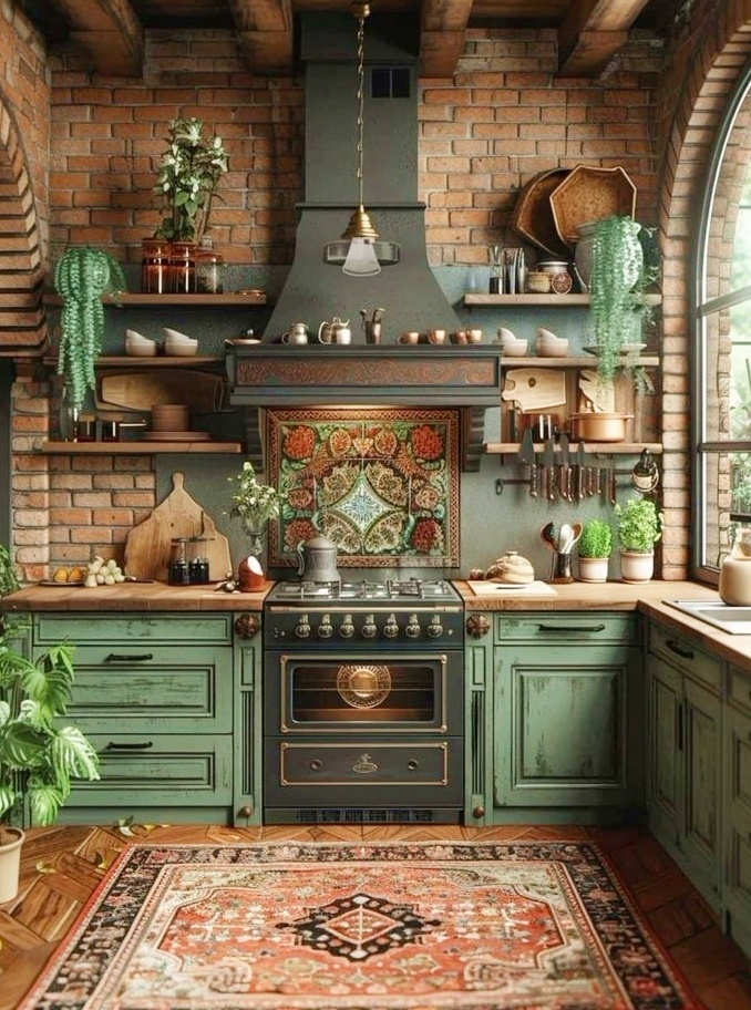 Rustic Charm: How to Design a Farmhouse Kitchen with Wood and Sage Green Accents