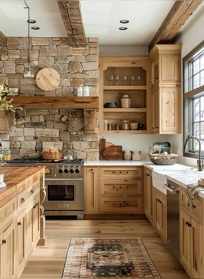 Embracing Earthy Elegance: Natural Wood in the Kitchen