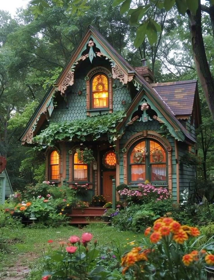 Tiny gothic cottage: A dark and whimsical retreat