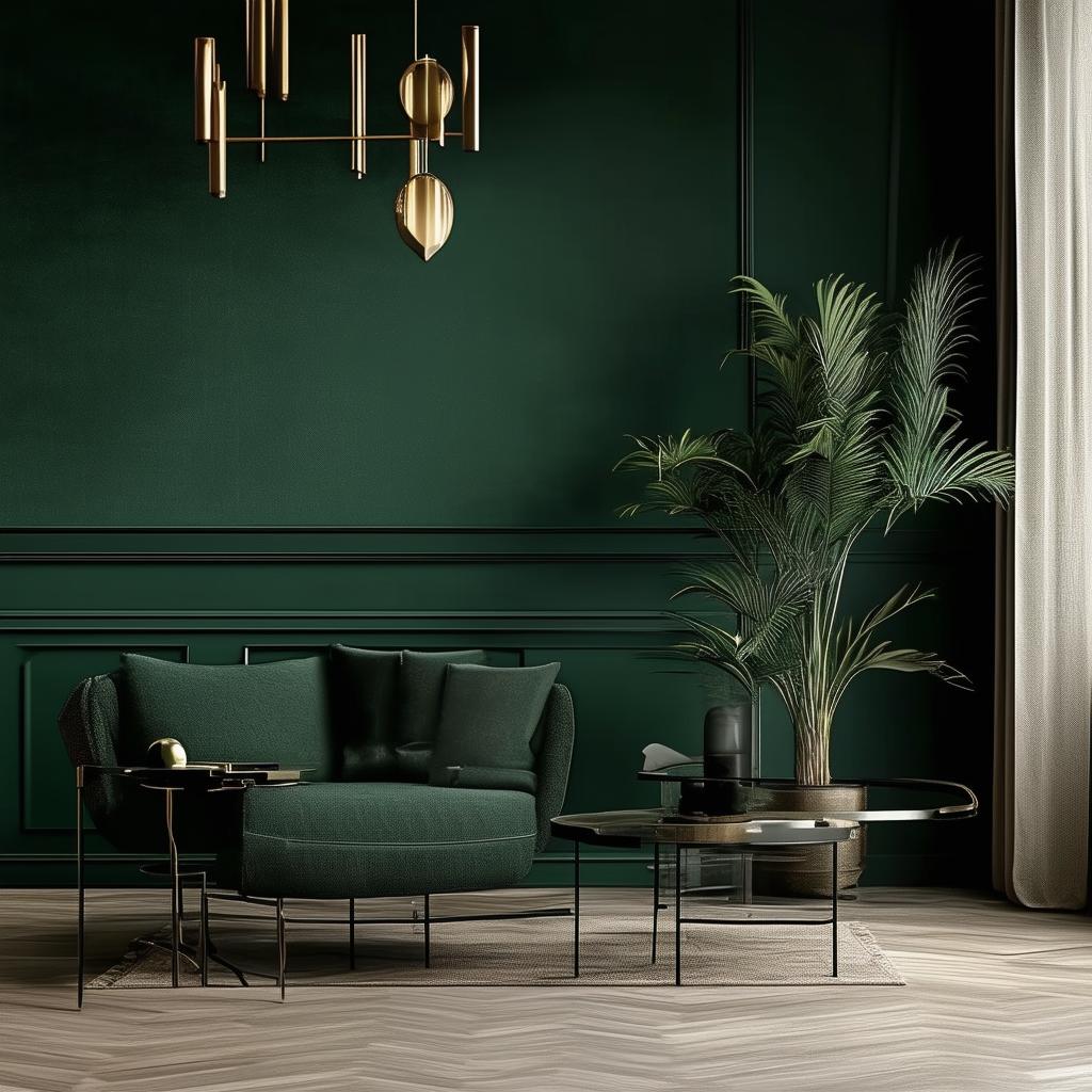 Creating a Luxurious and Mysterious‍ Atmosphere ⁢with Dark​ Green Walls