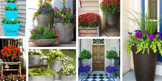 Front Door Flower Pots Ideas – savillefurniture